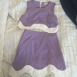 Purple skirt set